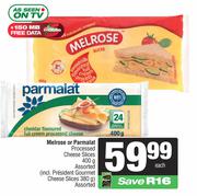 Melrose Or Parmalat Processed Cheese Slices-400g
