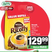 Nescafe Ricoffy Tin 750g Or Pouch 800g