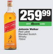 Johnnie Walker Red Label Blended Scotch Whisky-750ml