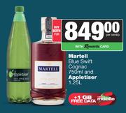 Martell Blue Swift Cognac 750ml & Appletiser 1.25L