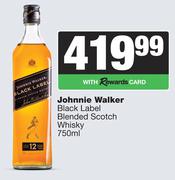 Johnnie Walker Black Label Blended Scotch Whisky-750ml