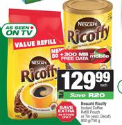 Nescafe Ricoffy Instant Coffee Refill Pouch Or Tin-800g/750g Each