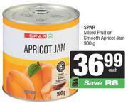 Spar Mixed Fruit Or Smooth Apricot Jam-900g 