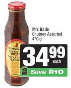 Mrs Balls Chutney Assorted-470g 