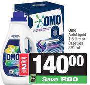 Omo Auto Liquid 1.5L Or Capsules 294ml-For Any 2