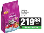 Whiskas Dry Cat Food Assorted-2.7Kg