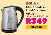 Milex 1.8L Stainless Steel Cordless Kettle 850001561