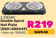 Logik Double Spral Hot Plate RSH-080449 780422
