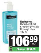 Neutrogena Hydro Boost Gel Cream Or Dry Skin Firming Lotion-400ml