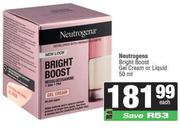 Neutrogena Bright Boost Gel Cream Or Liquid-50ml