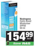 Neutrogena Hydro Boost Moisturiser SPF50-50ml