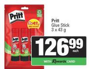 Pritt Glue Stick-3 x 43g