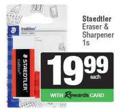 Staedtler Eraser & Sharpener-1s Each