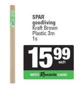 Spar Good Living Kraft Brown Plastic 3m