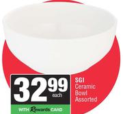 SGI Ceramic Bowl Assorted