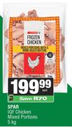 Spar IQF Chicken Mixed Portions-5Kg