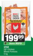 Spar IQF Chicken Mixed Portions-5Kg