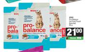 Spar Pro Balance Cat Food Pouch-For 3 x 85g