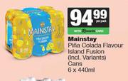 Mainstay Pina Colada Flavour Island Fusion Cans-6 x 440ml