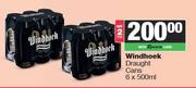 Windhoek Draught Cans-For 2 x 6 x 500ml