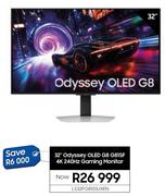 Samsung 32" Odyssey OLED G8 G81SF 4K 240Hz Gaming Monitor LS32FG10SUXEN