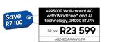 Samsung AR9500T Wall Mount AC With Wind Face & AI Technology 24000 BTU/h AR24BSAAAWK/FA