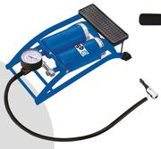 Foot Pump Double + Gauge FED.VTP605