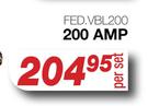 Jumper Cables 200 Amp FED.VBL200