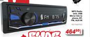 RA MP3 Radio Unit,USB Mirror Link To Phone,BT,FM,Aux In REF.RABTR03