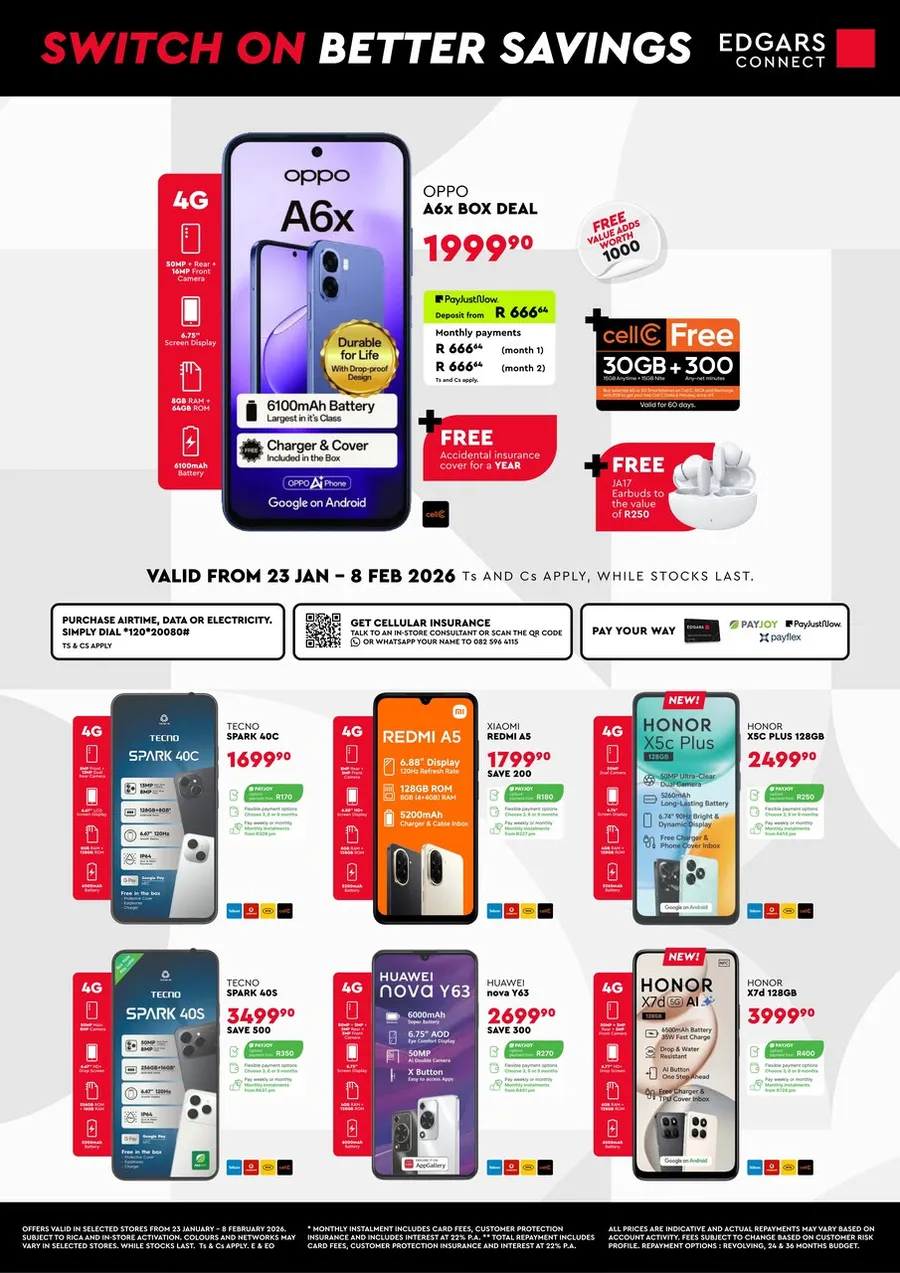 Edgars Connect : Switch On Better Savings (23 January - 08 February 2026)
