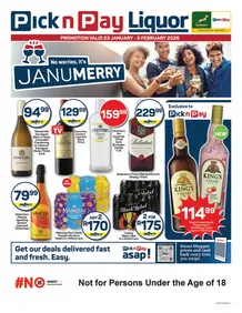 Pick n Pay : Liquor Specials (23 January - 05 February 2026)