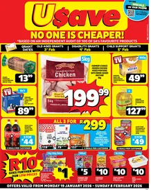 Usave Gauteng, Mpumalanga, North West & Limpopo : Low Price Savings (19 January - 08 February 2026)