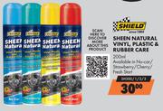 Shield Sheen Natural Vinyl,Plastuc & Rubber Care NU-Car/Strawberry/Cherry/Fresh Start SH300/1/2/3