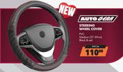 Auto Gear Steering Wheel Cover (Black & Red ) SWC26