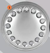 Auto Gear Wheel Cover Sets 4 Piece Set 13" (Silver) WC14-13