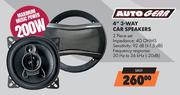 Auto Gear 4" 3 Way Car Speakers 2 Piece Set SK01