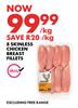 8 Skinless Chicken Breast Fillets-Per Kg