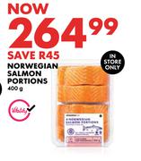 Norwegian Salmon Portions-400g
