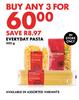 Everyday Pasta-For Any 3 x 500g