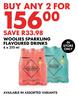 Woolies Sparkling Flavoured Drinks-For Any 2 x 675ml