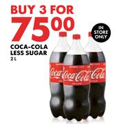 Coca Cola Less Sugar-For 3 x 2L