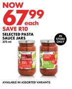 Selected Pasta Sauce Jars-375ml
