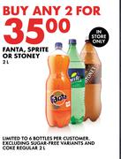 Fanta, Sprite Or Stoney-For Any 2 x 2L