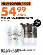 Still Or Sparkling Water-6 x 500ml