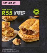 Saturday Is Pie Day (Excluding Farmstyle/Cheese Griller/Burger Pie)-For Any 2