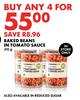 Baked Beans In Tomato Sauce-For Any 4 x 410g