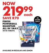 Finish Powerball Quantum All In 1 Max 50/56 Tablets