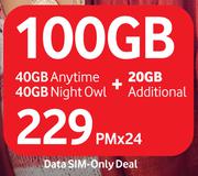 Vodacom Data (Sim Only) Deal 100GB