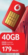 Vodacom Data (Sim Only) Deal 40GB