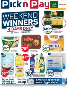 Pick n Pay Gauteng, Mpumalanga, Limpopo, Free State, North West & Northern Cape : Weekend Specials (29 January - 01 February 2026)